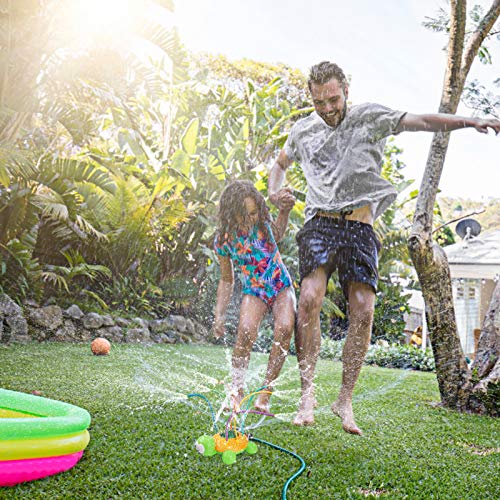 Ulikey Juguete de Agua de Rociadores, Juguete de Rociadores, Juguete Giratorio de Spray de Agua, Juegos de Agua Jardin, Juguete de Ducha para Niños