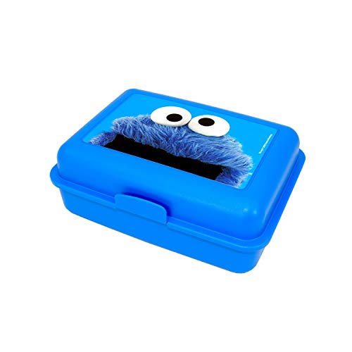 United Labels Sésamo - Fiambrera, diseño del Monstruo de las Galletas, color azul