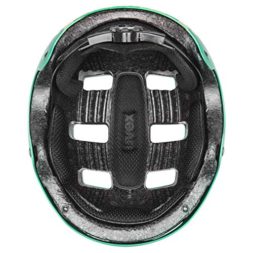 uvex Casco de Bicicleta Unisex Juvenil de 3 CC, Color Verde Oscuro, Mate, 51-55 cm