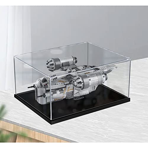 Vitrina de Acrílico para Lego 75292 Star Wars The Mandalorian Razor Crest, Display Case Vitrinas para Colecciones Modelismo (Solo Vitrina)