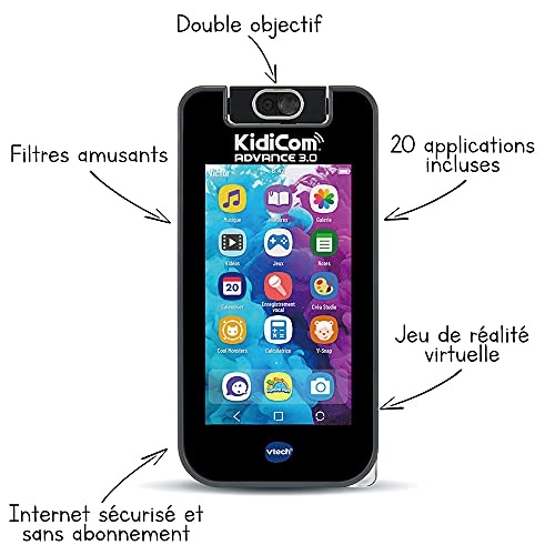 VTech- KidiCom, Color Negro (541105)