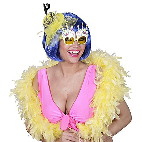 WIDMANN Sancto Feliz cumpleaños Gafas Gafas de Accesorios para el Carnaval de fantasía de Vestir Disfraces y Trajes