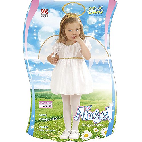 Widmann, Traje de ángel para Niñas, Blanco, 1-2 años (98 cm)