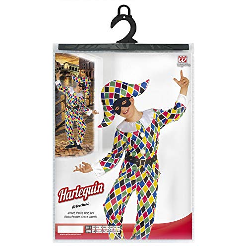 WIDMANN Widman - Disfraz de arlequín payaso infantil, talla 5-7 años (55716)