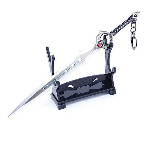 WJBHNB Llavero de Espada Fortnite, Modelo de Arma, Regalos de Anime, Dibujos Animados de Anime de Espada de Metal, Kit de Modelo de Espada Infinity Blade
