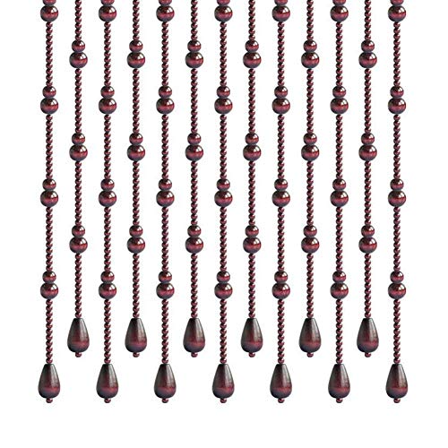 Wooden Beads Door String Curtains Home Decoration for Doorway Passage Wall Panel Fringe Party Events Width 80-120CM (Color : 120x155CM-35 Shares) (110x155cm)