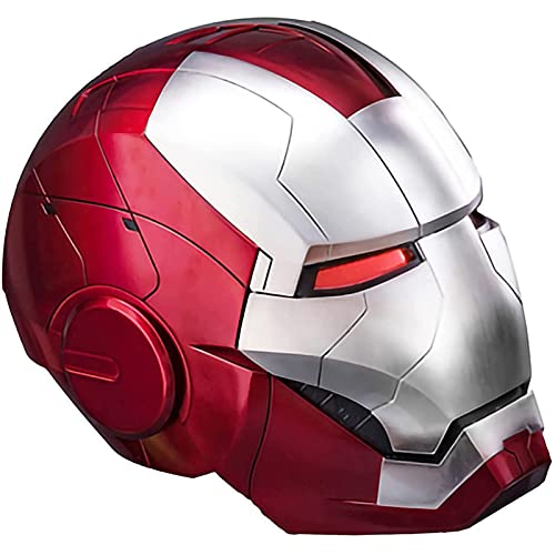 WXHJM AUTOKING 1: 1 Casco Iron Man,Halloween Disfraces Máscara de Casco Máscara de Cara Completa Eléctrica Cascos,Vengadores Película de Role-Playing,MK5
