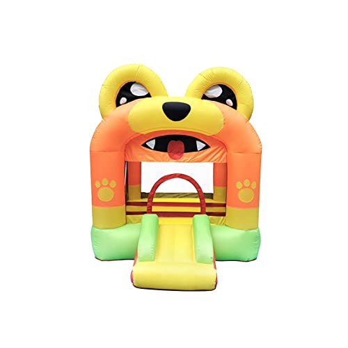 WYQQ Castillo Hinchable casa de tobogán de Rebote de Aire Inflable para niños Saltar Patio Trasero Divertido Juego de trampolín (tamaño: S)