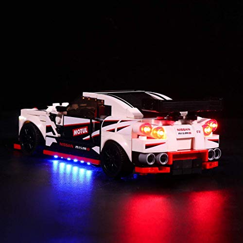 XIAN Kit de iluminación USB para Lego 76896 Speed Champions Nissan GT-R NISMO - No Lego Kit