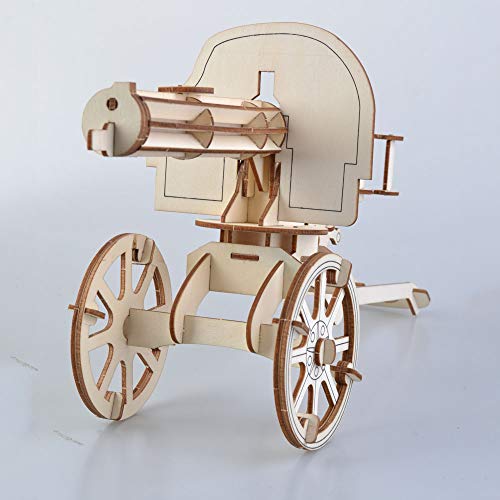XUMING Conjunto de Modelos de cañón Antiguo de la dinastía Ming, Rompecabezas 3D, Juguetes Hechos a Mano para niños de Bricolaje Bloques de Modelos de Conjunto Hecho a Mano para niños de 6 años