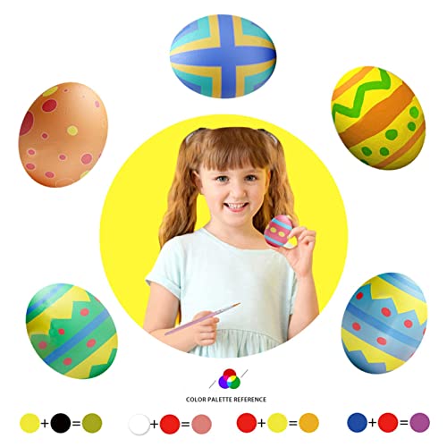 YOUGE Juego de Pintura de Huevos de Dinosaurio con tapete de Juego, Juego de decoración de Huevos, Juego Completo de Dibujos creativos para niños, Manualidades para niños de 4 a 8 años