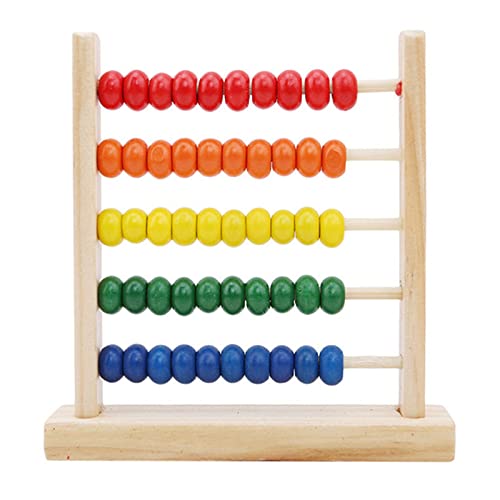 ZDAMN Ábacos Mini ábaco de Madera Niños Early Matemáticas Aprendizaje Números de Juguete Contando Perlas de cálculo Abacus Educativo Juguete Herramienta Educativa Escolar