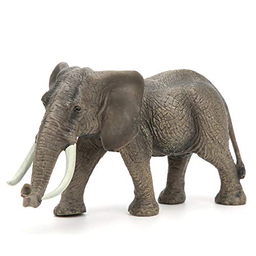 Zerodis Figuras de Elefante Toro Africano, simulación en Miniatura sólido Modelo de Animal Salvaje Juguete Realista colección Decorativa Regalo para niños Naturaleza Ciencia Aprendizaje
