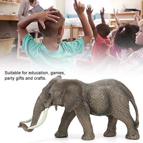 Zerodis Figuras de Elefante Toro Africano, simulación en Miniatura sólido Modelo de Animal Salvaje Juguete Realista colección Decorativa Regalo para niños Naturaleza Ciencia Aprendizaje