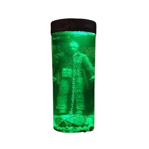 ZGHYBD Jason Voorhees Collector Water Lamp,Jason Is Alive-Collector Water Lamp Final Display Horror Movie Memorabilia Halloween Changeable Color Light Decorations