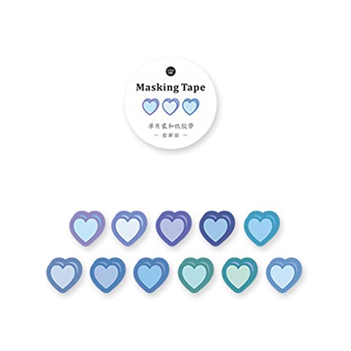 100 pegatinas Kawaii de amor, linda cinta washi de 14 mm para diario, regalo ideal para el planificador de regreso a la escuela, niños, estudiantes, amigos, un rollo, kawaii, linda cinta washi, pegati