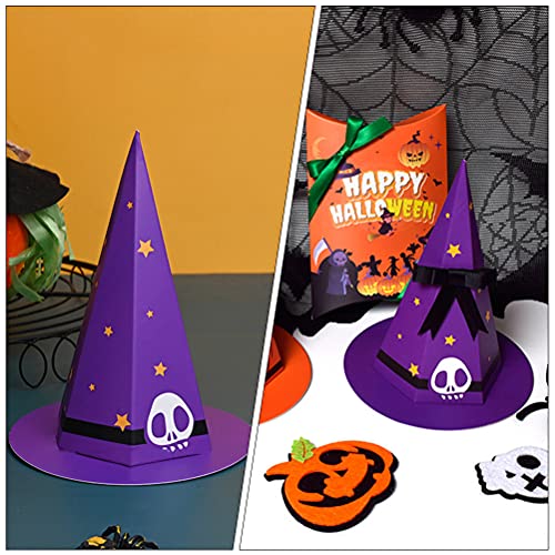 ABOOFAN 20 unidades de divertidos sombreros con forma de sombrero, caja creativa para Halloween, decoración de fiesta