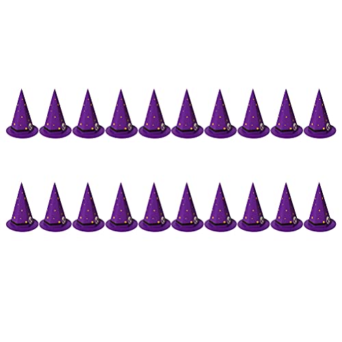 ABOOFAN 20 unidades de divertidos sombreros con forma de sombrero, caja creativa para Halloween, decoración de fiesta
