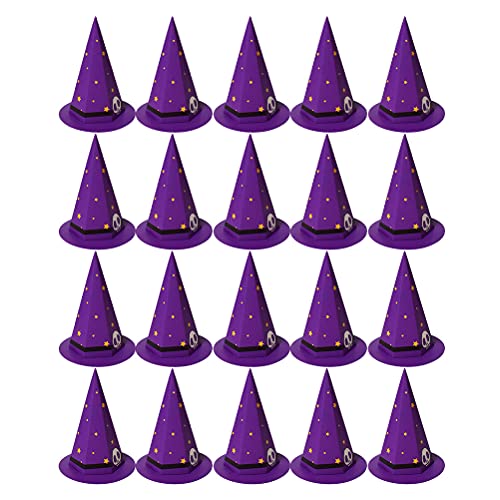 ABOOFAN 20 unidades de divertidos sombreros con forma de sombrero, caja creativa para Halloween, decoración de fiesta