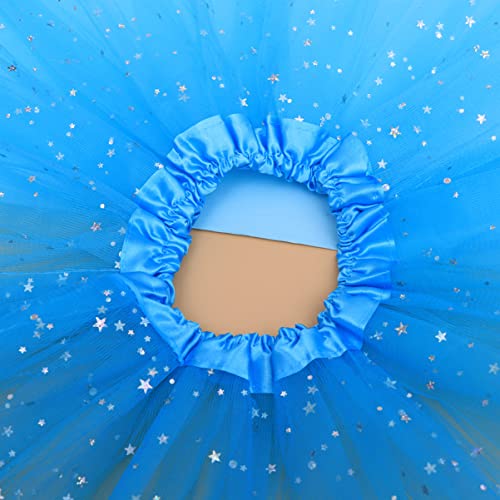 ABOOFAN Chicas Brillo Tulu Tutu Falda de Lentejuelas Estrellas Fluffy Ballet Vestir a Los Niños Princesa Fiesta Tutu Fingir Jugar Disfraces Ropa para Vestir El Juego de Cumpleaños Fiesta