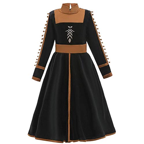 AIYIMEI Disfraz de Anna para Niña Vestido de Princesa Reina de Nieve Traje de Cumpleaños Fiesta Cumpleaños Halloween Carnaval Cosplay Navidad Vestido - Regalo de Cumpleaños para Ninas