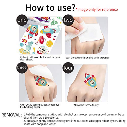 Aoligei 20 Hojas Tatuajes Temporales para niños, Luminoso Tatuajes temporales Falso Tatuajes Pegatinas, Universo Transporte tatuaje regalo de decor fiesta para niños y niñas