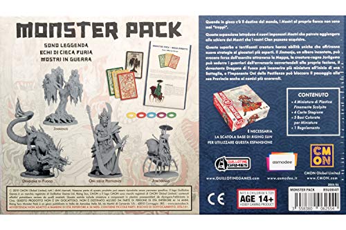 Asmodee- Rising Sun Monster Juego de Mesa con miniaturas, Individual, Color (CMON 10303)