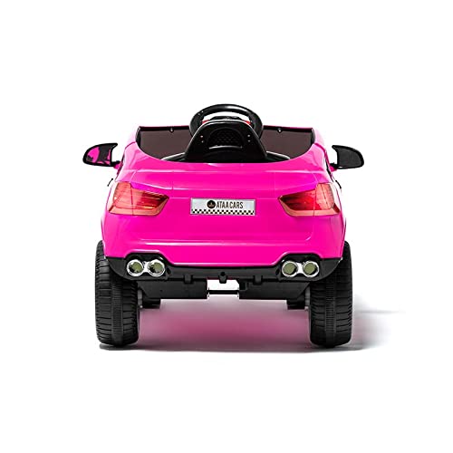 ATAA Boss 12v - Rosa -Coche eléctrico para niños Boss de 12V con potentes Motores de 38W y Mando para Padres