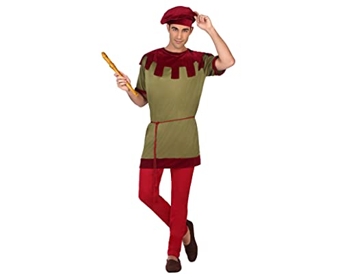 Atosa Disfraz Juglar Medieval Hombre Adulto Músico M
