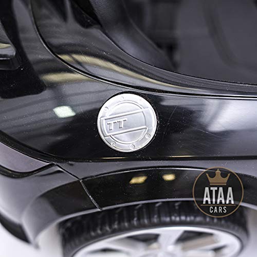 Audi TT Coche eléctrico 12v con Dos Motores y Mando para Padres - Negro - Marca Oficial