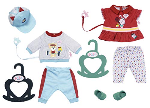 Baby Born- Ropa para muñecas, Color carbón (Zapf Creation 827925)