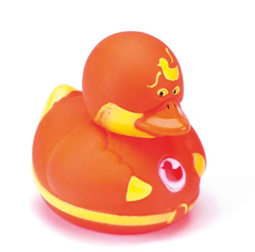 Baker Ross Patitos de goma superhéroes, Juguetes divertidos ideales para bolsas sorpresa o como juguete de baño para niños (pack de 6) (AF369)