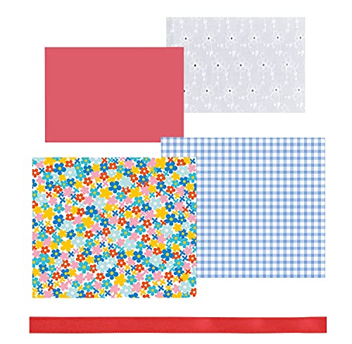 BANDAI Harumika 40436 - Kit de diseño de flores Gingham - Kit de manualidades - Crea tu propia moda sin aguja e hilo