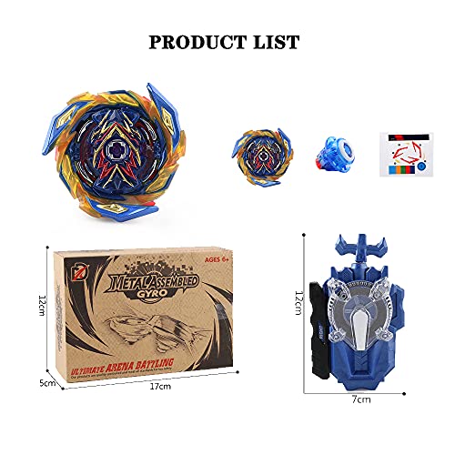Beyblade Burst Turbo Set，Peonzas Juguetes Conjunto,Burst Turbo Launcher Set,Navidad Regalo, Regalo para Los Niños