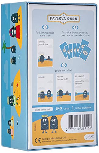 Blanc-Manger Coco- Pavlova Coco Juego de Cartas, 12, Azul