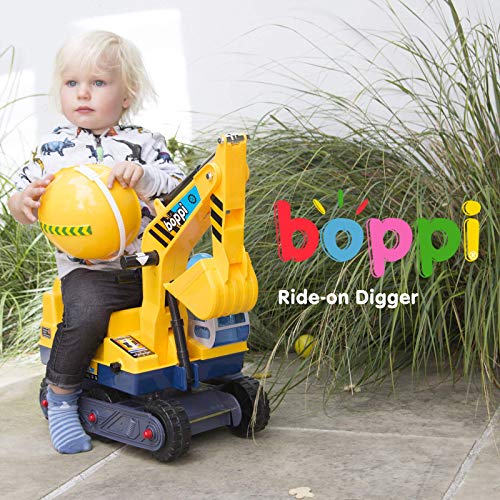 Bopster Correpasillos - Tractor Amarillo con Excavadora