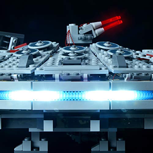 BRIKSMAX Kit de Iluminación Led para Halcón Milenario-Compatible con Ladrillos de Construcción Lego Modelo 75105-Juego de Legos no Incluido