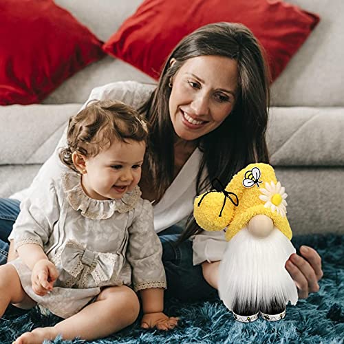 Bumble Bee Gnomes, Día La Abeja Mundial Muñeca Sin Rostro Lleva De Peluche, Peluche Gnomo Hecho A Mano, Decoración La Primavera La Abeja Miel, Amarillo Y Negro Escandinavo Nisse Sueco Honey Bee Elf