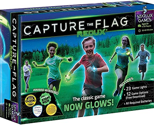 Captura la Bandera Redux: El Original Juego al Aire Libre Que Brilla en la Oscuridad e Ideal para Fiestas de cumpleaños, Grupos Juveniles y Trabajo en Equipo niños y niñas Adolescentes…