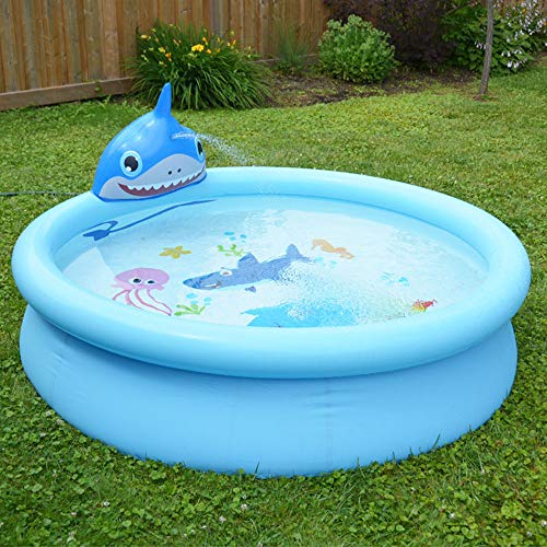 Centro de Juegos Hinchable Piscina Inflable de Agua Piscina de Chorro de Agua para Niños Piscina de Baño para Patio al Aire Libre