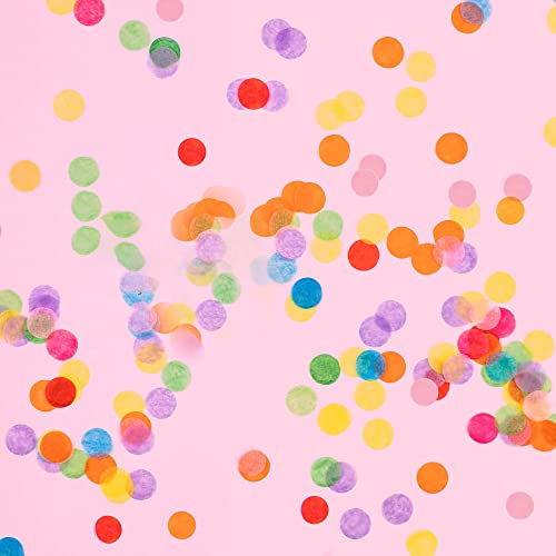 CMOISO Confeti Cumpleaños, Confeti para Bodas, Cañón de Confeti Festivo Multicolor de 6 Piezas para Celebraciones, Cumpleaños y Bodas