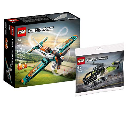 Collectix Lego Set – Avión de carreras Lego Technic 42117 + helicóptero Lego Technic 30465 (bolsa de plástico)