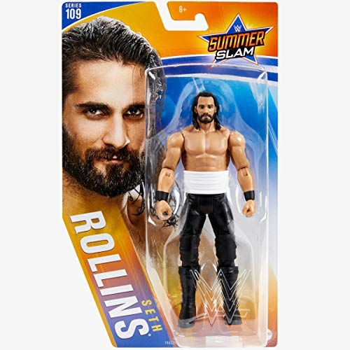 COLLECTOR WWE Serie 109- Seth Rollins - SummerSlam Figura de Acción, Lleva a Casa la Acción de La WWE - Aprox 6"