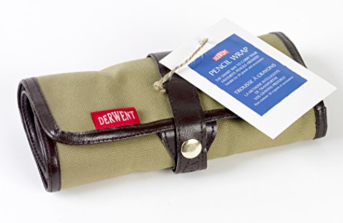 Derwent Canvas Estuche de Lápices Enrollable, 30 Lápices y Capacidad para Accesorios Extra, Calidad Profesional, 0700434