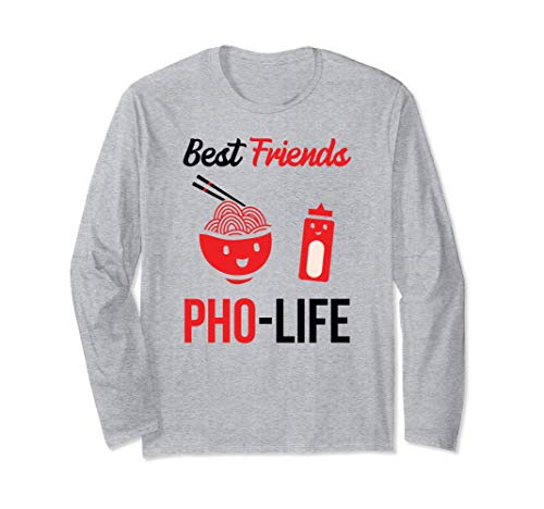 Divertido Juego de Palabras de Pho - Best Friends Pho Life Manga Larga