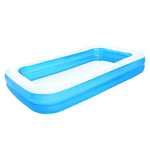 Docooler 850 L Bestway - Piscina Hinchable (Rectangular, 305 x 183 x 46 cm), Color Azul y Blanco