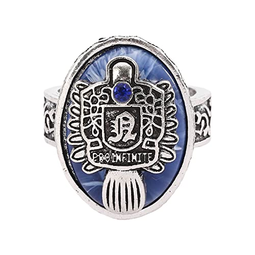 DONTHINKSO Anillo de vampiro a la moda de los diarios de vampiro a la luz del día caminando Signet anillo de Damon para las mujeres fans coleccionistas presente tamaño6-1210