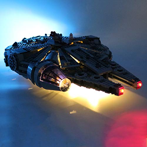 EcoGo Kit de iluminación LED para Lego 75105 Millennium Falcon Building Block (modelo Lego)