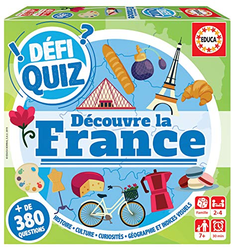 Educa Borrás Defi Quiz-Descouvrez La France - Juego de Mesa (18155)