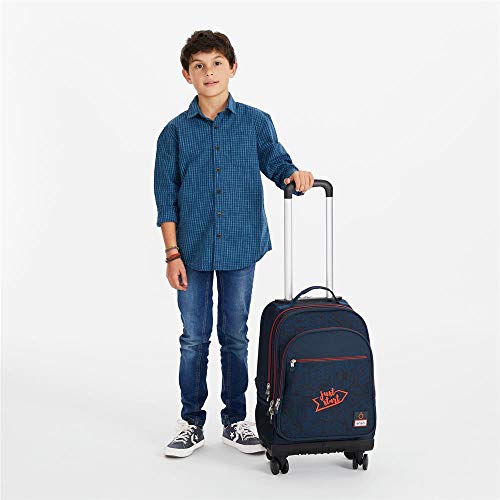 Enso Monsters Mochila 4 Ruedas Azul 32x44x21 cms Poliéster 29.57L